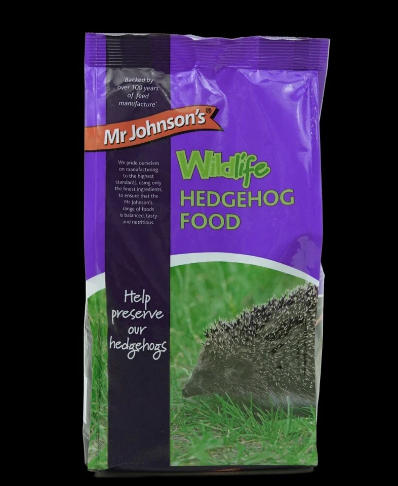 Mr Johnsons Wildlife Wild Hedgehog Food Dry Nutritious Poultry Diet Kibble 2Kg