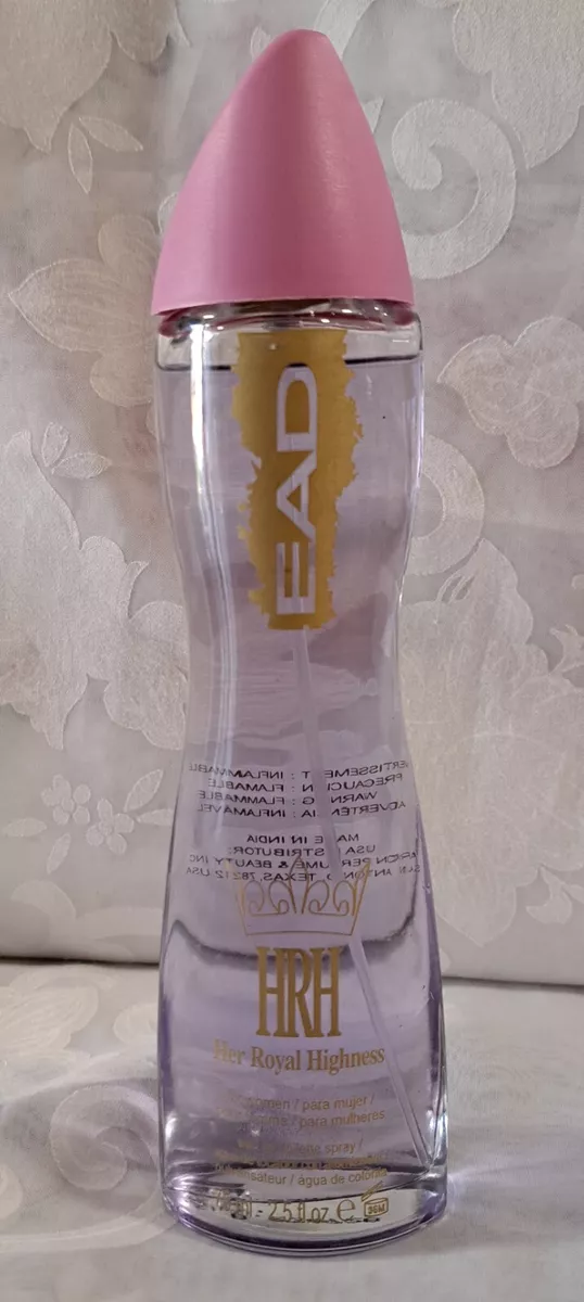 HRH HER ROYAL HIGHNESS Perfume Spray for Women 2.5 oz 75ml Eau