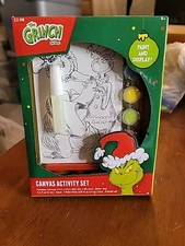 Grinch Christmas Canvas Painting Set for Children, Unisex for Beginners G12
