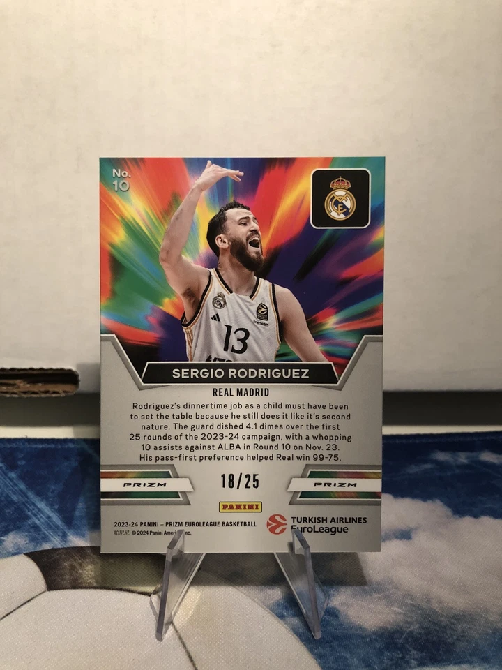 2023-24 Panini Prizm Euroleague Basketball Sergio Rodriguez Get Hyped /25 #10 - Image 2 of 2