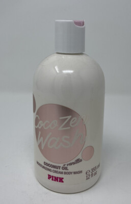VICTORIAS SECRET PINK COCO ZEN COCONUT OIL + VANILLA CREAM BODY WASH 12 oz