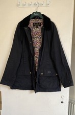 £249 Women Barbour Liberty Beadnell Wax Jacket Size 16
