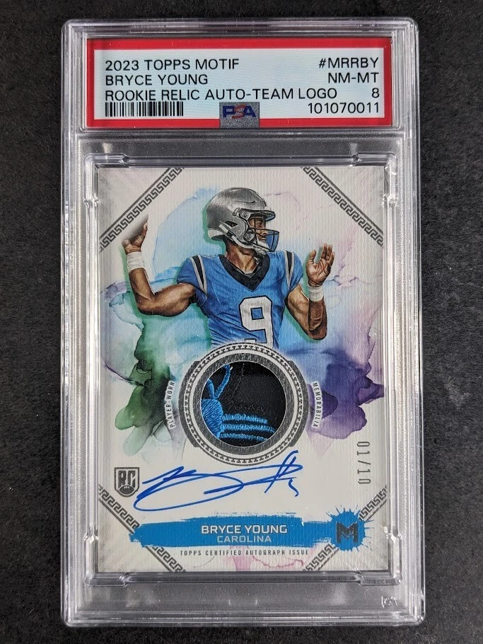 Bryce Young Topps Motif Motif Rookie Relic Autograph #MRRBY Team Logo