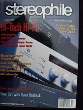 STEREOPHILE 7/98,AYRE ACOUSTICS K 3,BRYSTON B 60,PSB STRATUS BRONCE,REL STUDIO 2