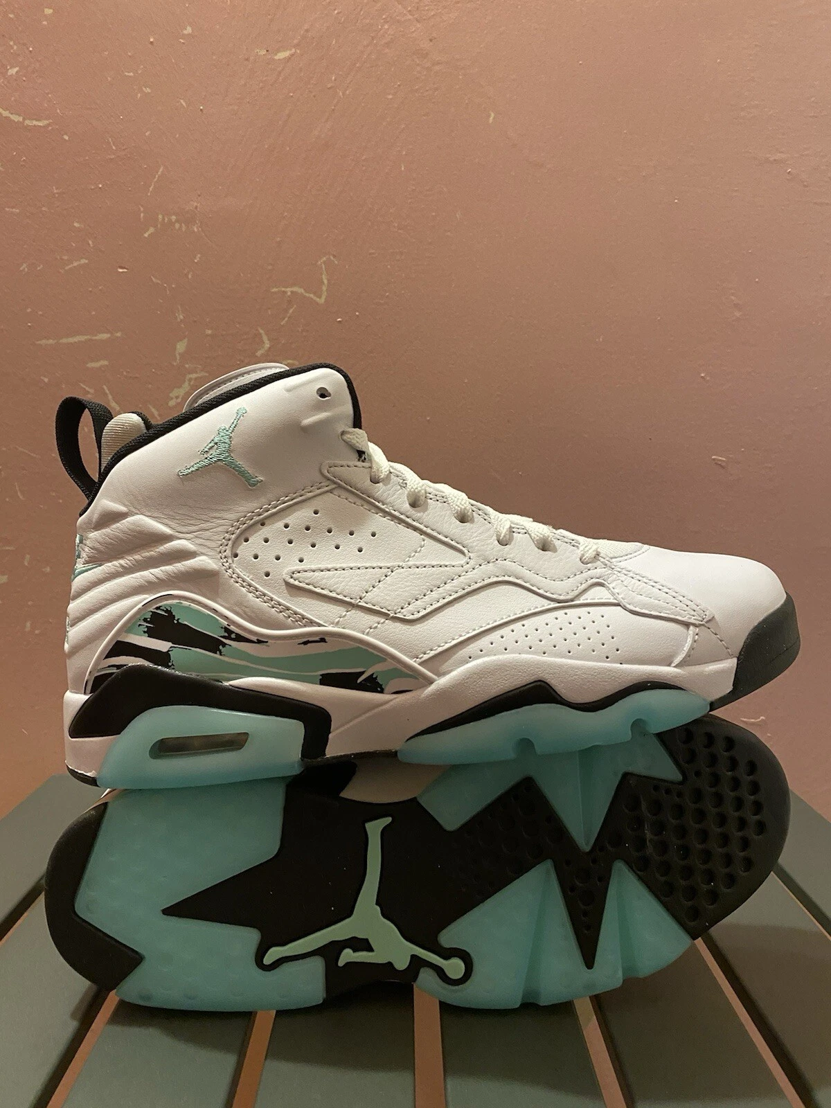 Taglia 10 Jordan MVP Uomo Bianco Verde Luminoso NUOVISSIMO