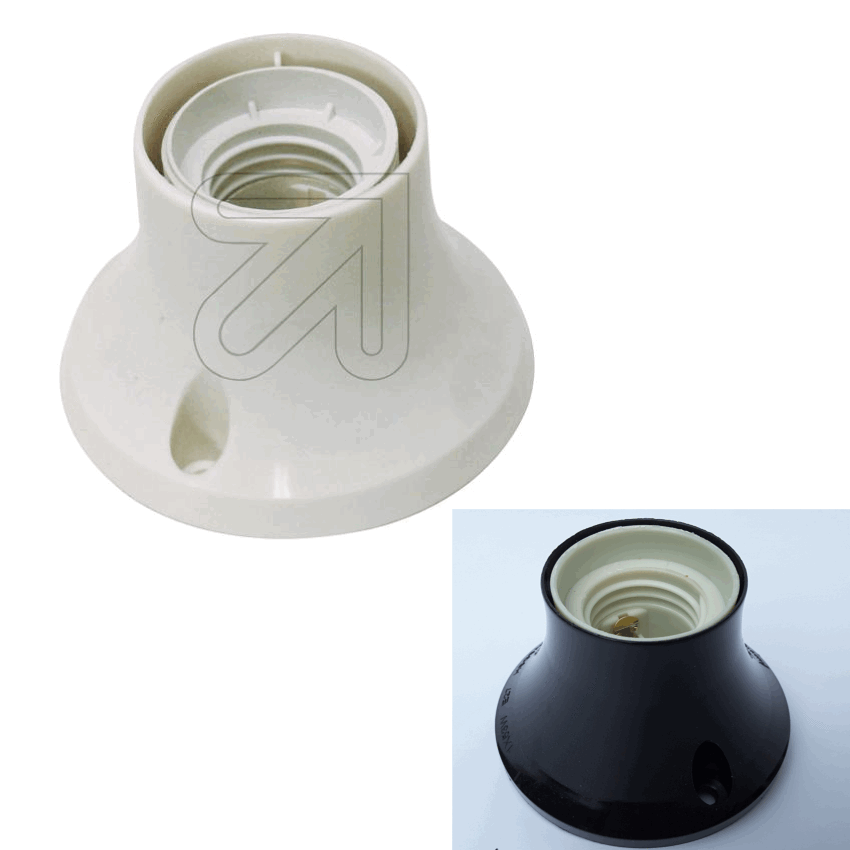 Wandfassung E27 Deckenfassung Lampen Fassung weiss oder Wandfassung E27 Deckenfassung Lampen Fassung weiss oder
