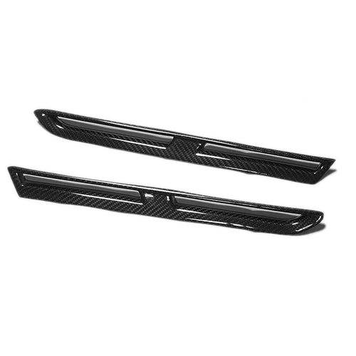 For Nissan GTR R35 Carbon Fiber Fender Vents Scoops With Side Covers 4pcs - Picture 2 of 9