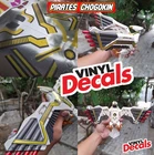 Decals Sticker Repro Dx vintage White Ninja Falconzord Megazord Power Rangers