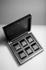 edle UHRENBOX F&Uuml;R 6 UHREN aus Massivholz, neu+OVP - ideal f&uuml;r gro&szlig;e Uhren!