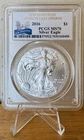 2016 $1 American Silver Eagle 1 Oz. Coin PCGS MS70 30th Anniversary