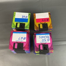 Lot of 76 Used 3.5" Floppy Disks Diskettes Discs Used