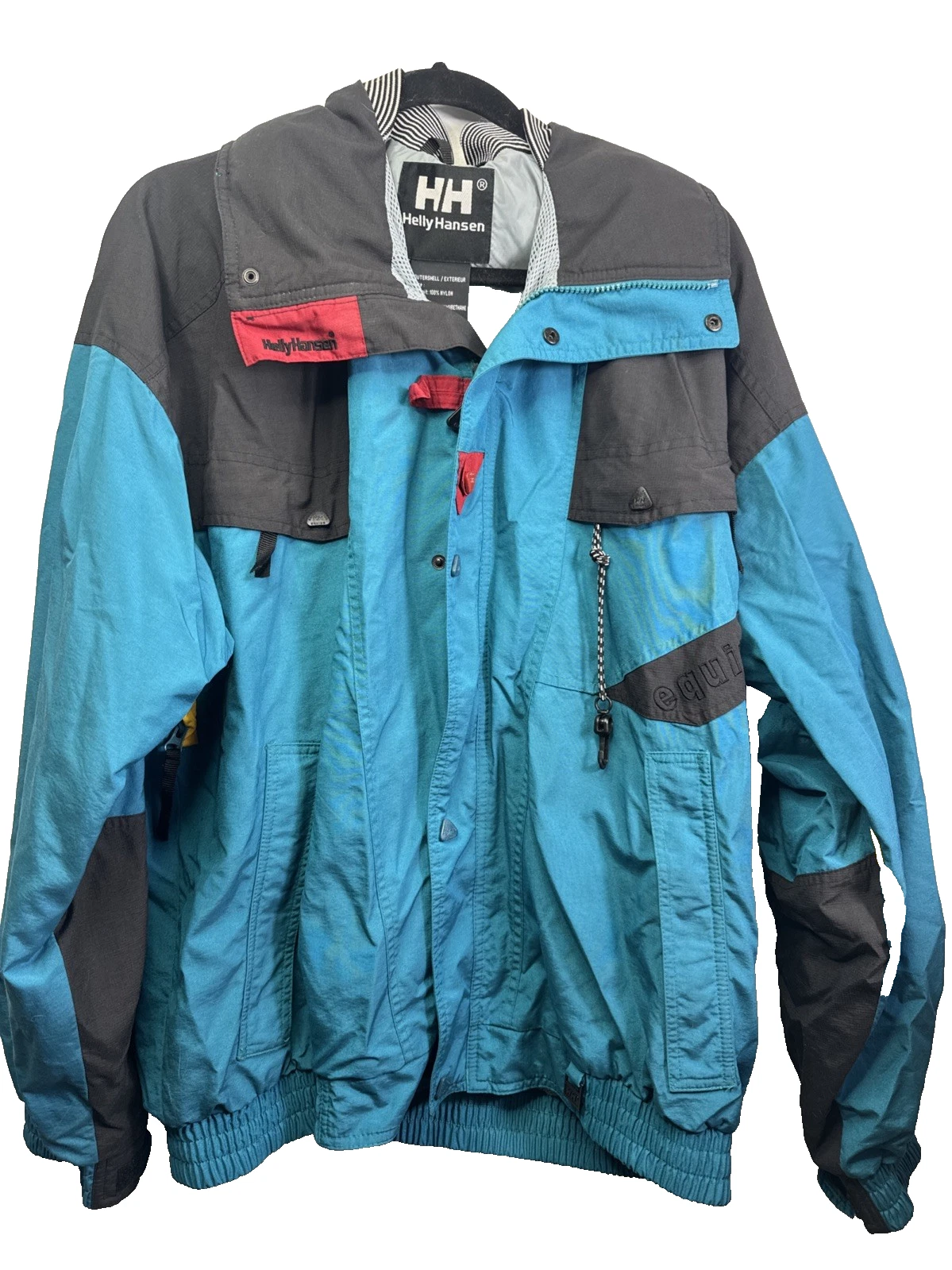 Helly Hansen Equipe Jacket Vented 80s Retro Helly Tech Teal Colorblock men’s L