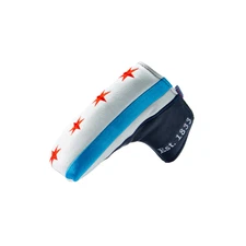 CMC Design Chicago Flag Blade Putter Headcover - White/Light Blue/Red