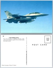 F16D Fighting Falcon Jet Aircraft OT Tail Postcard