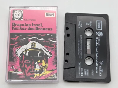 📼 MC Hörspiel Kassette EUROPA H.G. Francis Grusel 10 Draculas Insel Kerker 📼 - Bild 1 von 4
