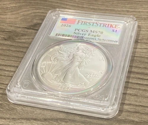 2026 PCGS MS70 FirstStrike American Silver Eagle - 1 oz .999 Fine Silver