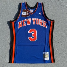 Men’s Mitchell & Ness New York Knicks Swingman Jersey 06 Stephon Marbury Large