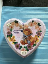 Enesco Cherished Teddies Heart Shaped Tin, Cecilia Figurine, Candle SEALED NEW