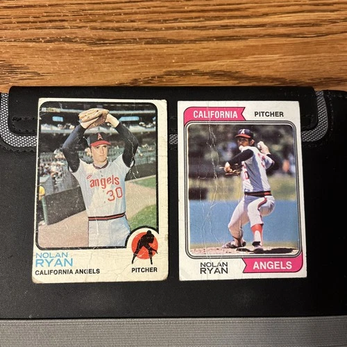 1973 and 1974 Topps Nolan Ryan - (2) card lot.