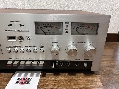 AKAI GXC-730D カセットデッキ VUメーター付き シルバー「現状」 AKAI GXC 730D Tape Deck CASSETTE Vintage 1976 Auto Reverse 3Head