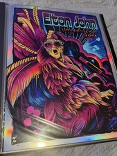 ELTON JOHN 1974 North American Tour FOIL AP Poster 20/30 Numbered/Signed By MAXX