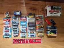 CHEVROLET CORVETTE DIECAST - LOT OF 32 CARS + MORE - INSTANT COLLECTION!
