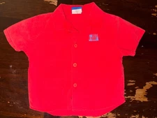 Vintage 1990s Ocean Pacific Button Up 1986 Kids Size 3 Surf Boarding Shirt