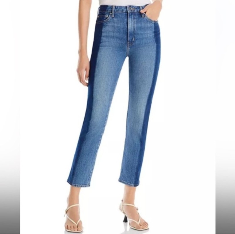 Derek Lam 10 Crosby Denim Colorblock  Straight Leg Size 26