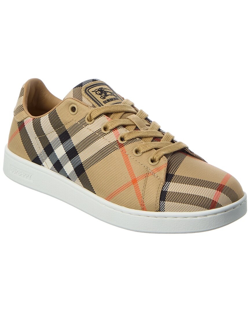 Burberry Check Canvas Sneaker Womens Brown 37 78890₽