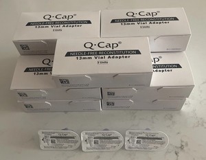 Q-Cap Needle-Free Reconstitution 13mm Vial Adapters ~ 11 Boxes + 3 = 58 Q-Caps