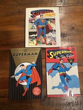 Superman 3 Book Lot-From The 30s To The 70s, In The 50’s & Archives Vol 1