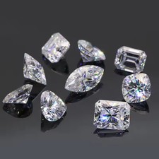 Loose Moissanite Gemstone D VVS1 GRA Certified 3mm-14mm 0.1CT-10CT ALL SHAPES