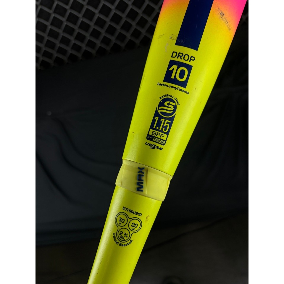 Batte De Baseball Easton 'The Dub' -10 USSSA 2026 - Longueur 30" / Poids 20 Oz - Réf. EUT6DUB10 - Neuf (Défauts Mineurs Possibles)