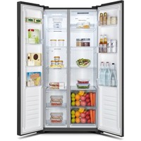 Fridgemaster MS83430EB 83cm Frost Free American Fridge Freezer Black E Rated