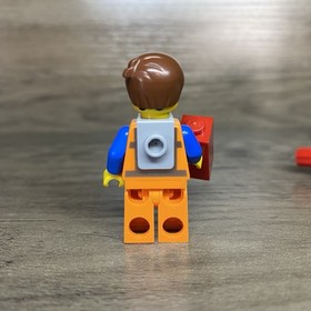 Lego Movie Emmit Minifigure with Kragle From Set 70809 Lord Business&rsquo; Evil Lair