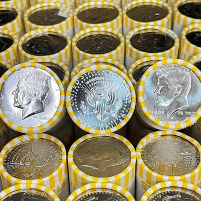 20 Roll Silver Dollars Indiana Kennedy Half Dollars (1964-Now) for