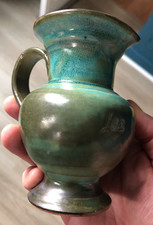 Joli Petit Pichet en Grés Céramique signé Jean MARAIS Couleur Vert