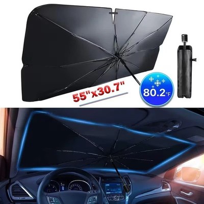 For All Dodge Car Sunshade Foldable UV Block Heat Shield Interior Protection