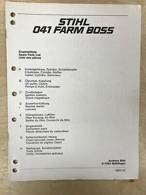 NEW Stihl 041 Farm Boss Chainsaw Spare Parts List FREE SHIPPING | eBay