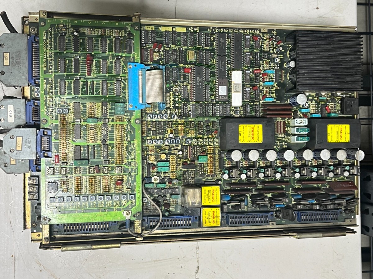 Fanuc A06B-6044-H008 AC Spindle Servo Unit A20B-0009-053 / A20B