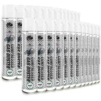 24x AABCOOLING H&O DRUCKLUFTSPRAY Gas PC Duster 600ml REINIGUNGSPRAY LUFTDRUCK