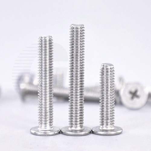 M2-M8 Phillips Thin Wafer Flat Head Low profile Screws Bolts Stainless Steel A2 - Picture 3 of 125