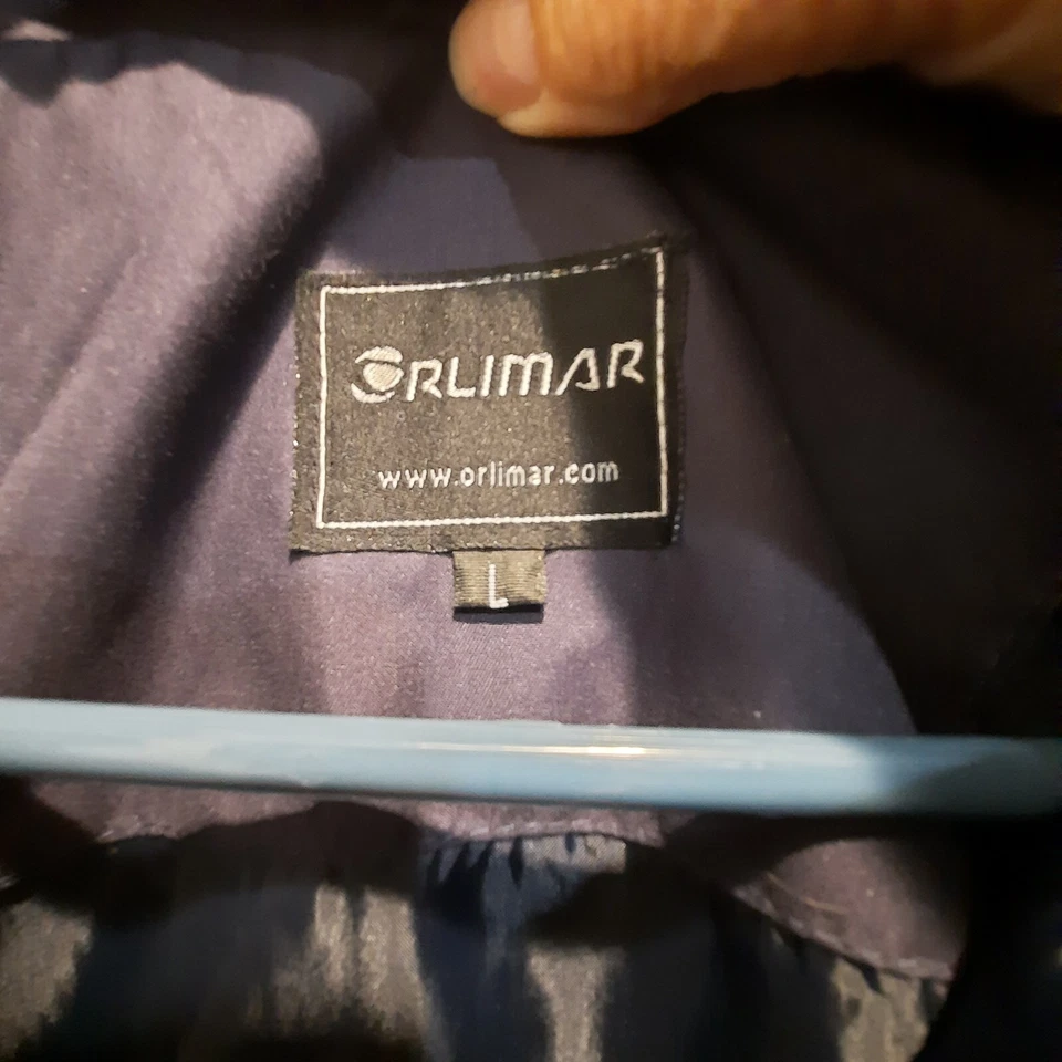 Orlimar Para Hombres Azul Marino Blanco Golf PGA Rendimiento Ciclón Viento Camisa Chaqueta Pullover L Foto 4 de 4