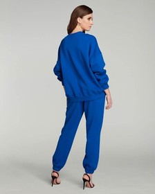 Agent Provocateur Rayley Cobalt Crew Sweatshirt AP Logo Medium NWT