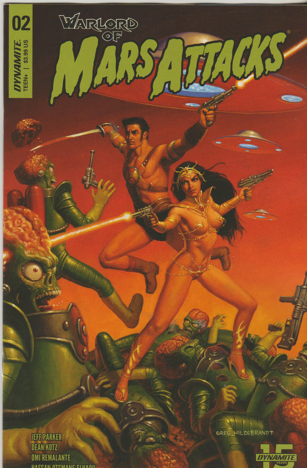 DYNAMITE COMICS WARLORD OF MARS ATTACKS #2 JULY 2019 VARIANT A 1ST PRINT NM