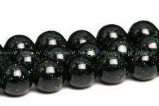 Dark Green Goldstone Beads Round Loose Aquare Beads 6mm 8mm 10mm 15"