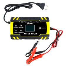 LCD Monitor Automatic Smart Motorcycle Lead-Acid Battery Fast Charger Maintainer