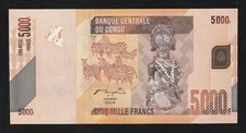 Congo Democratic Republic, 5000 Francs, 2005, UNC, p102a, REMAINDER ,NO Serial !