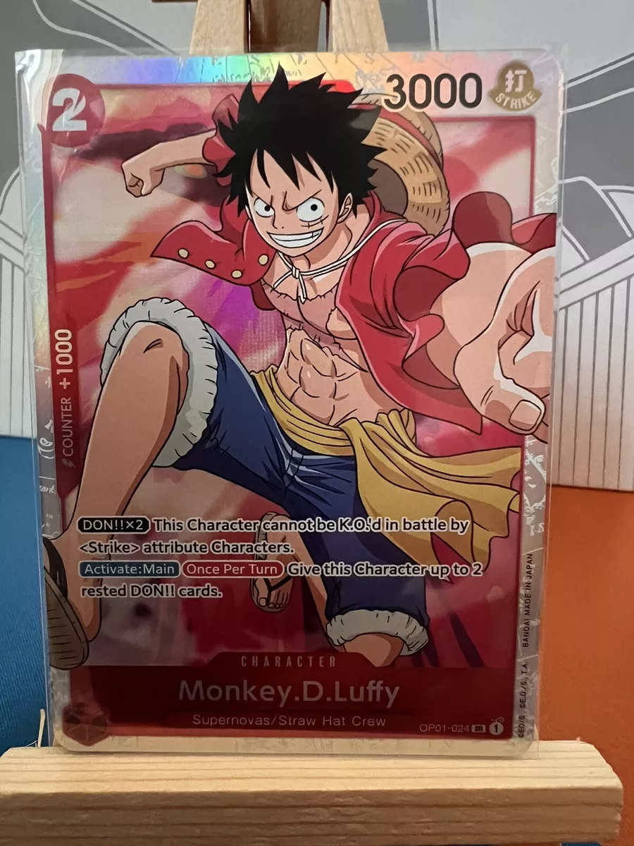 Luffy One Piece Red Monkey.D.Luffy - OP01-024 SR - Red - Romance Dawn - One Piece TCG | eBay
