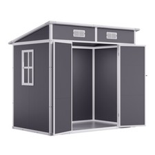 Heavy Duty Plastic Tool Shed Garden Shed Outdoor Storage Shed with Lockable Door